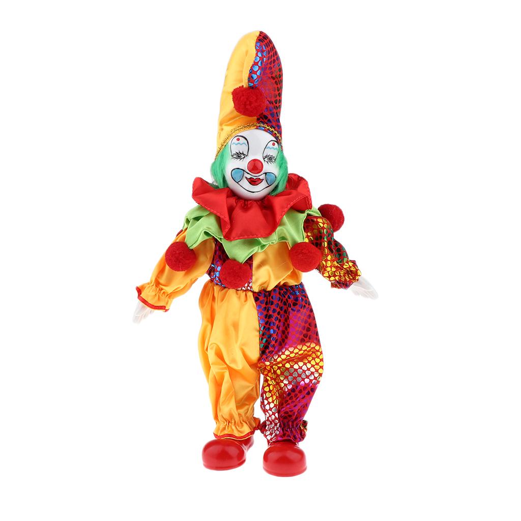Vintage Collectible Porcelain Dolls - Antique Ceramic Clown Dolls Vintage Porcelain