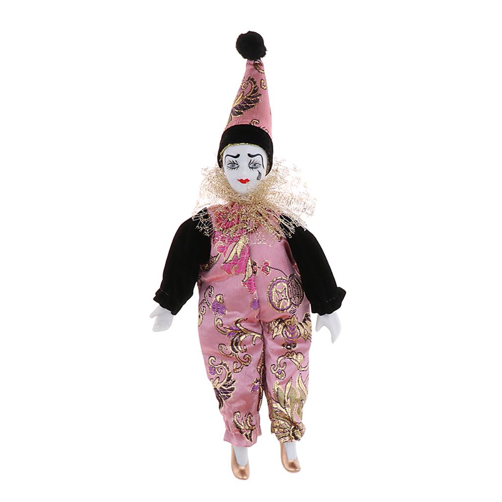 22cm Porcelain Clown Dolls Col - Vintage Collectible Porcelain Dolls 评论和价格
