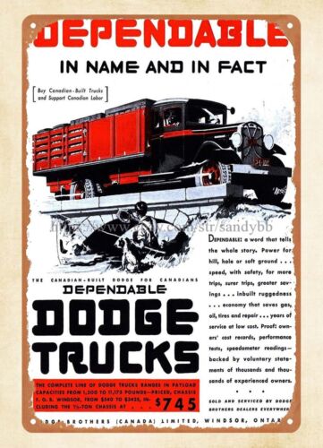 1931  trucks metal tin sign st - Vintage And Collectible Stores 评论和价格