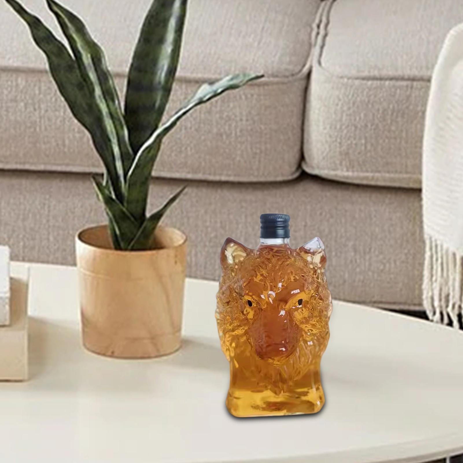 Whiskey Bottle Wolf Shape Wine - Vintage Collectible Bottles 评论和价格