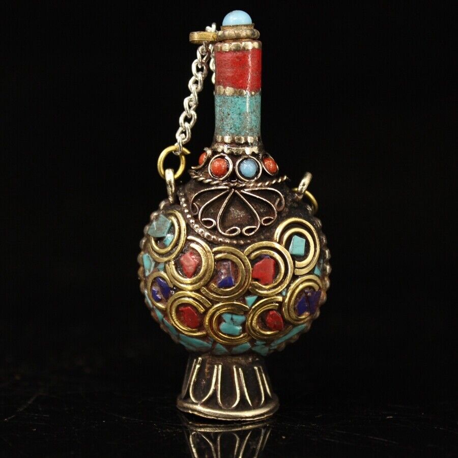 Collection Chinese brass inlai - Vintage Collectible Bottles 评论和价格