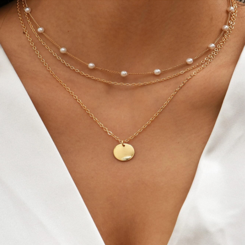 Vintage Necklace Gold Color Ch - Vintage Collectible Coins 评论和价格