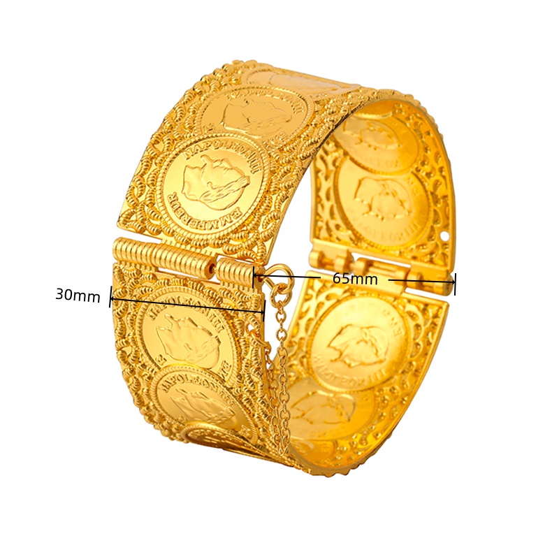 Vintage Coin Pattern Cuff Brac - Vintage Collectible Coins 评论和价格