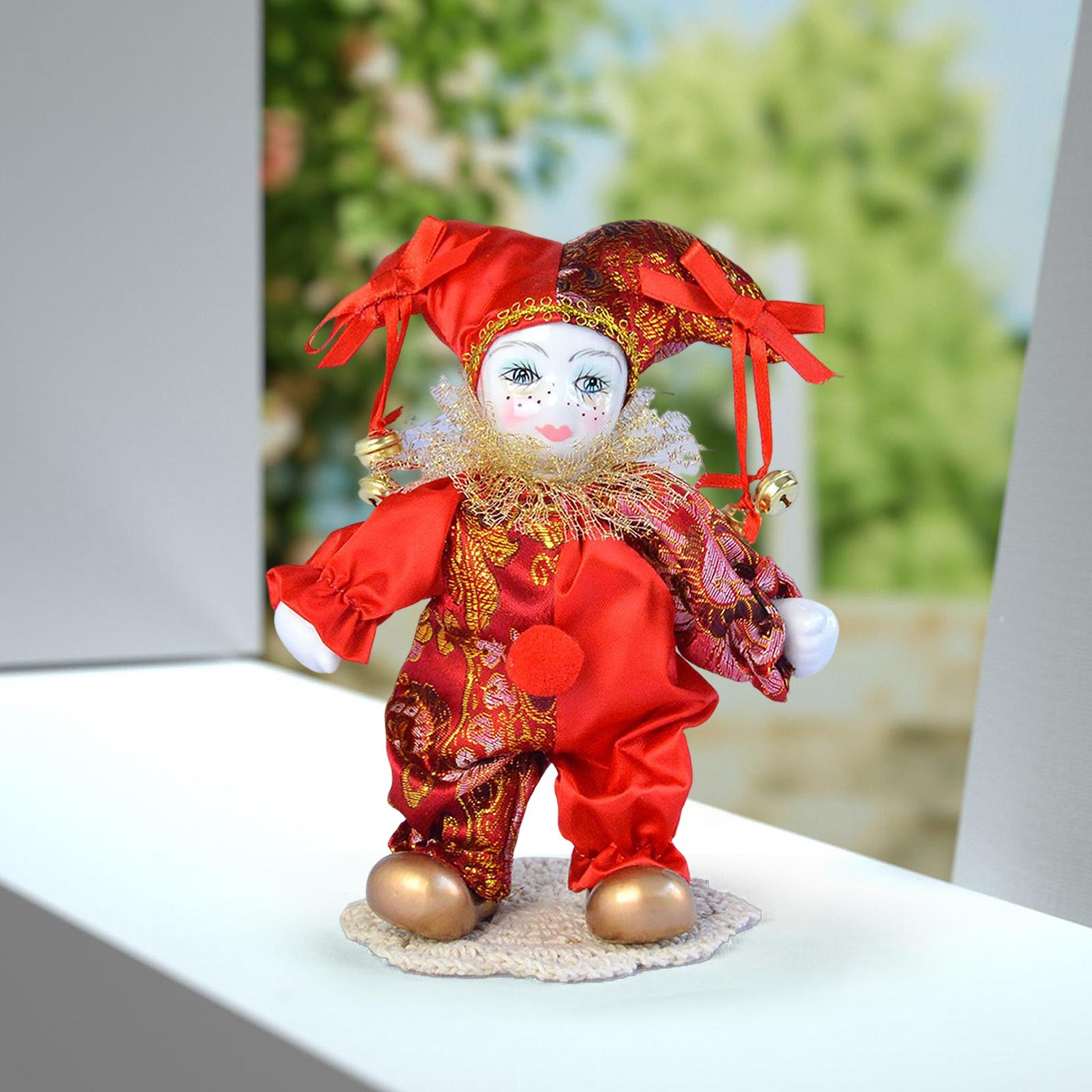7 inch Clown dolls Display Ant - Vintage Collectible Porcelain Dolls 评论和价格